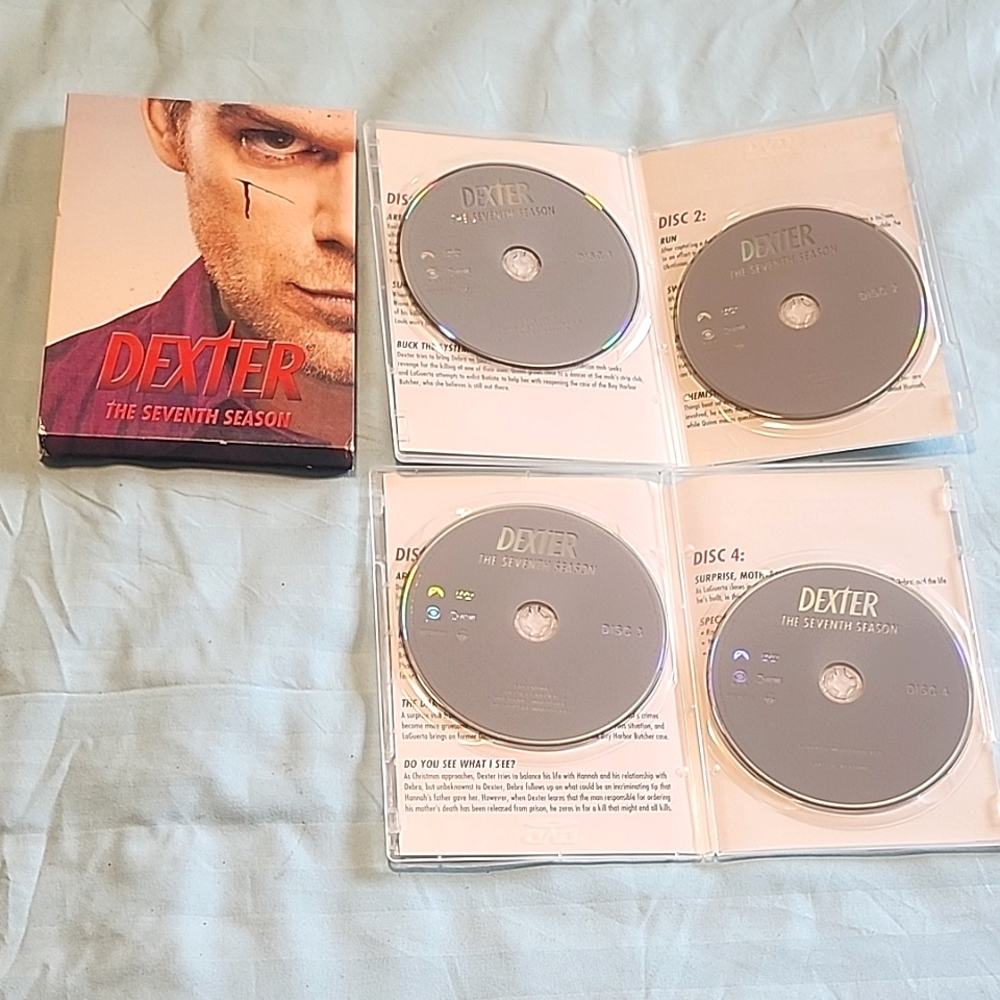 Showtime Collection Dexter The Seventh Season DVD Set - Black and Gray
